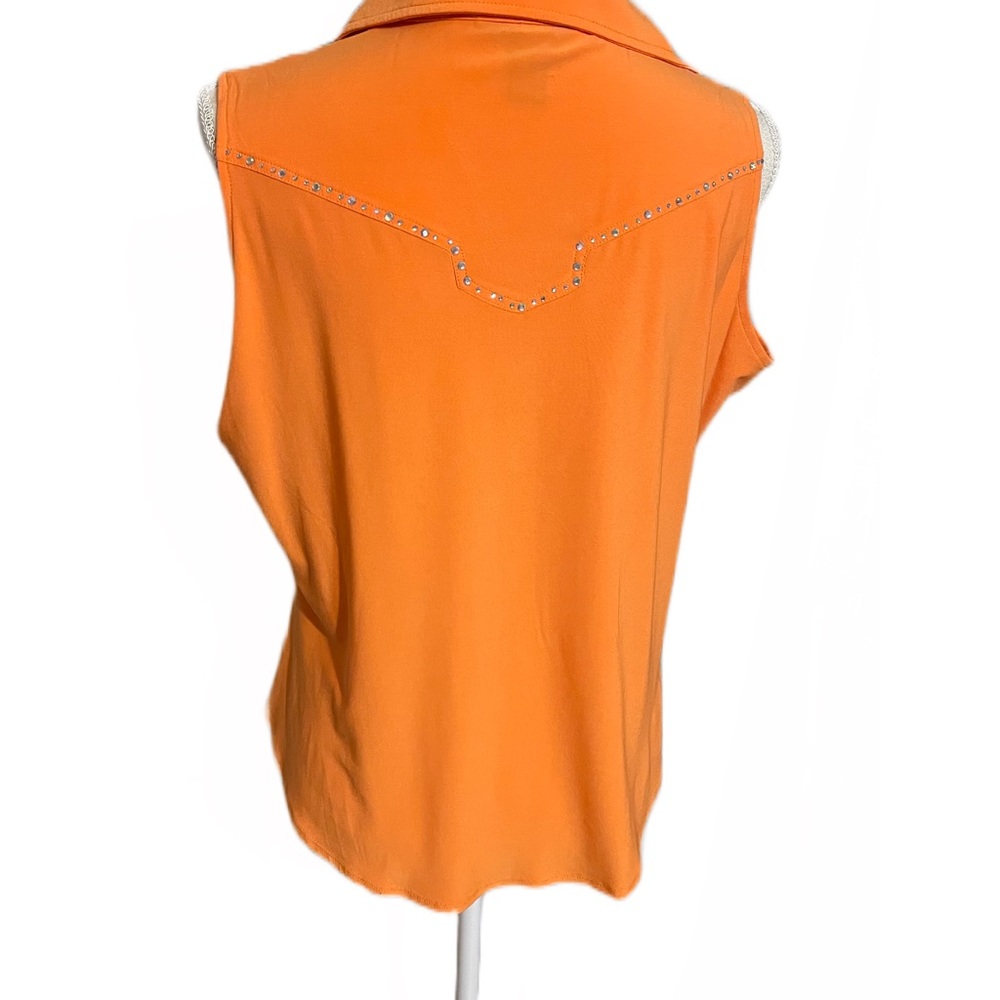 Western Ethics Womens Snap Button Sleeveless Top - image 2
